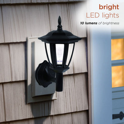 Skorter | Solar Black 3-function LED lamp - Stake, wall lamp or hanging, 30 inches high