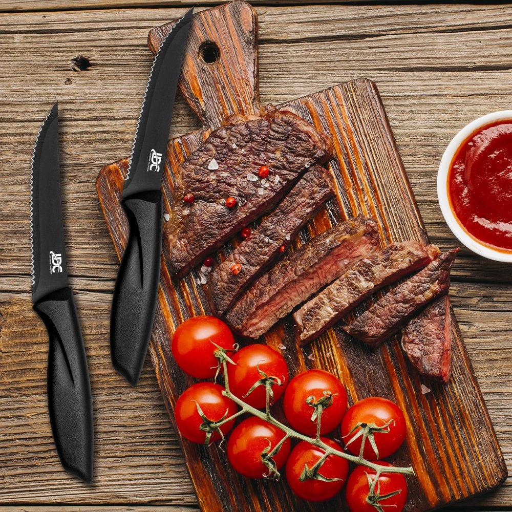 Skørter | 8 Piece Stainless Steel Knife Set - Stainless Steel and Dishwasher Safe