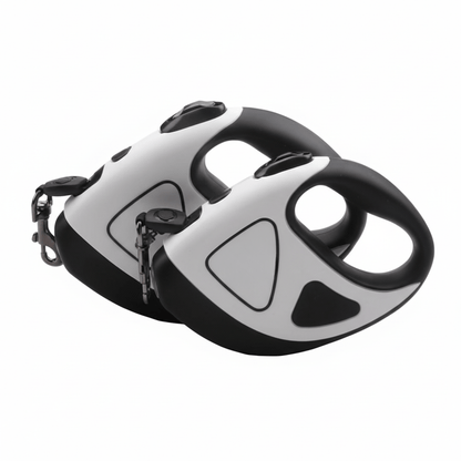 Skorter | BRIGHTLEASH – LED dog leash with reflectors & retraction mechanism for safe walks