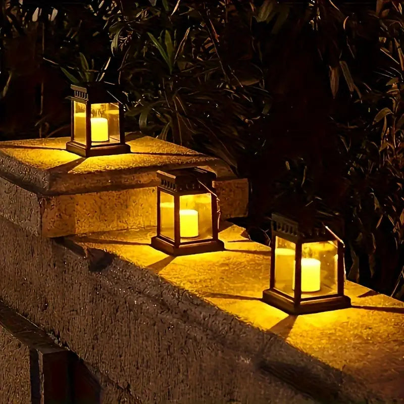 Skorter | Solar LED Lantern with Light Wire and Hanging Clip – Waterproof Garden Lighting for Terrace and Balcony