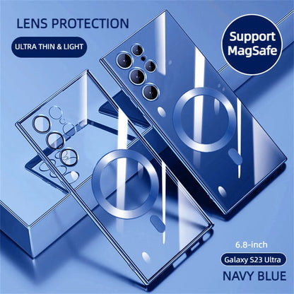 Skorter | Transparent Luxury Coating Magnetic Cover for Samsung