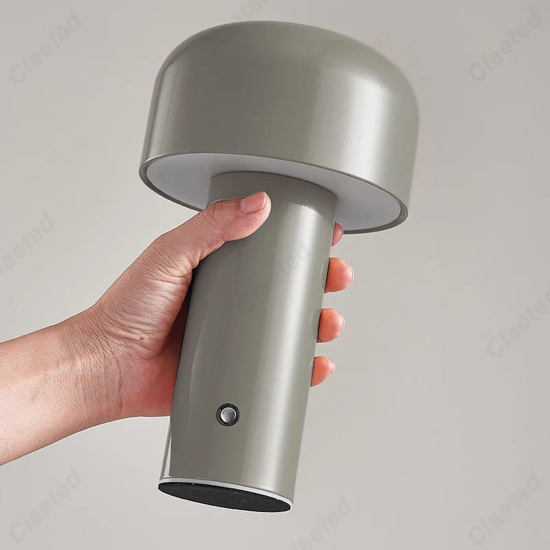 Skorter | Italian Designer Mushroom Table Lamp Night Light - Portable Cordless Touch Lamp