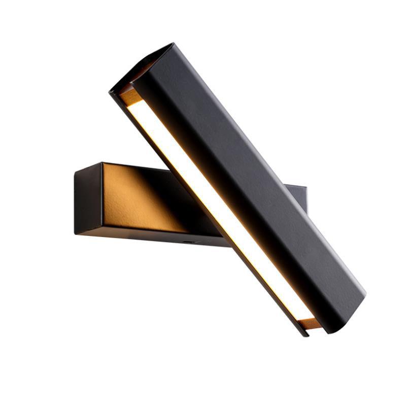 Skorter | Aqsa Modern LED Wall Lamp Indoor Reversible Rectangular Metal/Wood Living Room