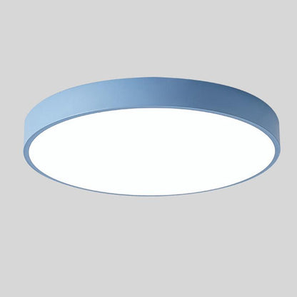 Skorter | Scandinavian Circular LED Ceiling Light | Soft Illumination, Minimalist Design & Ideal for Bedrooms and Work Areas