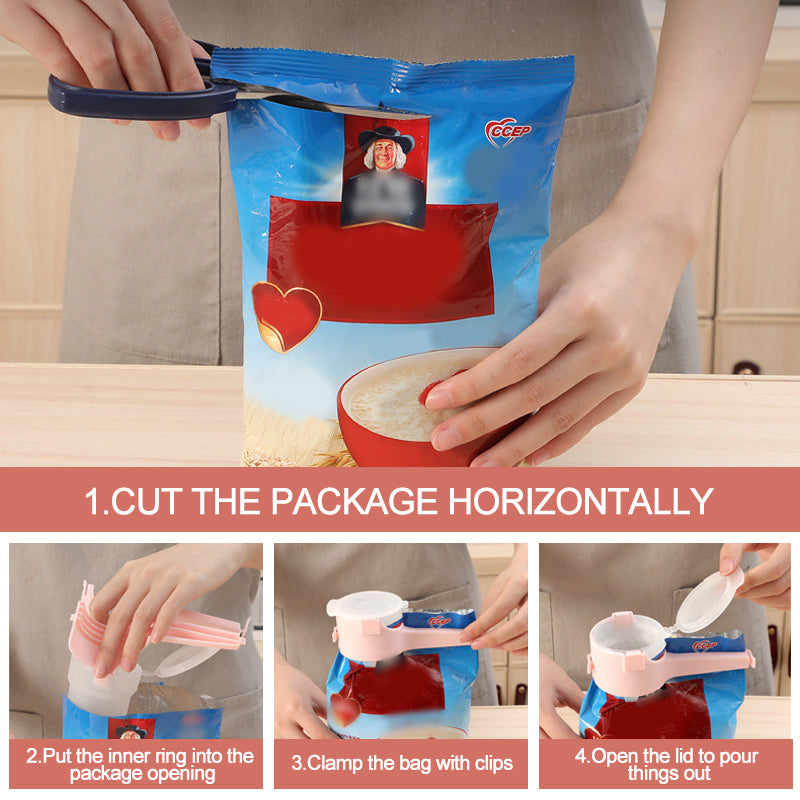 Skorter | Food closure with pocket clip (4 pieces)