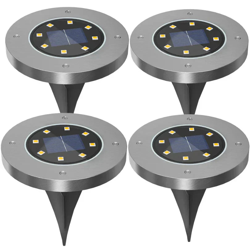 Skorter | Solar Ground Lights – Weatherproof Outdoor LED Pathway Lighting Powered