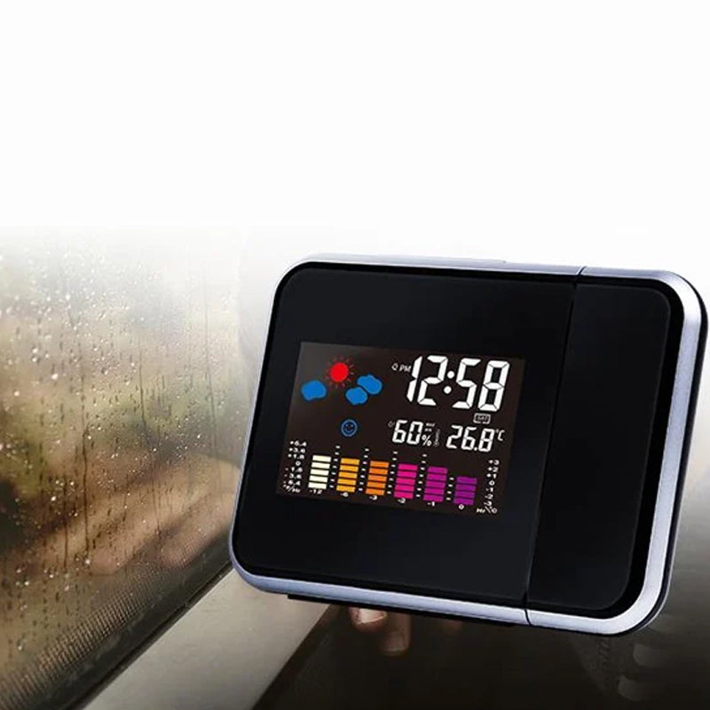 skorter | Rotating Projection Color Screen Temperature Electronic Clock
