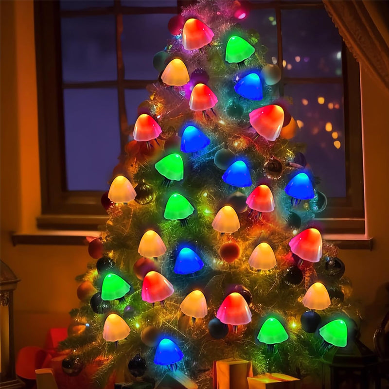 Skorter | LED Solar String Lights Ground Stake Mushroom Lights