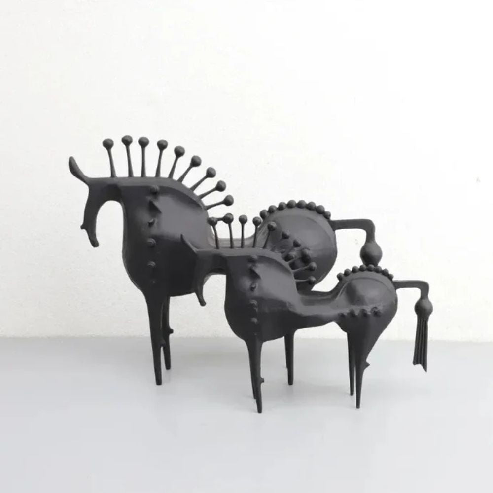 Skorter | Black Stallion Metal Sculpture