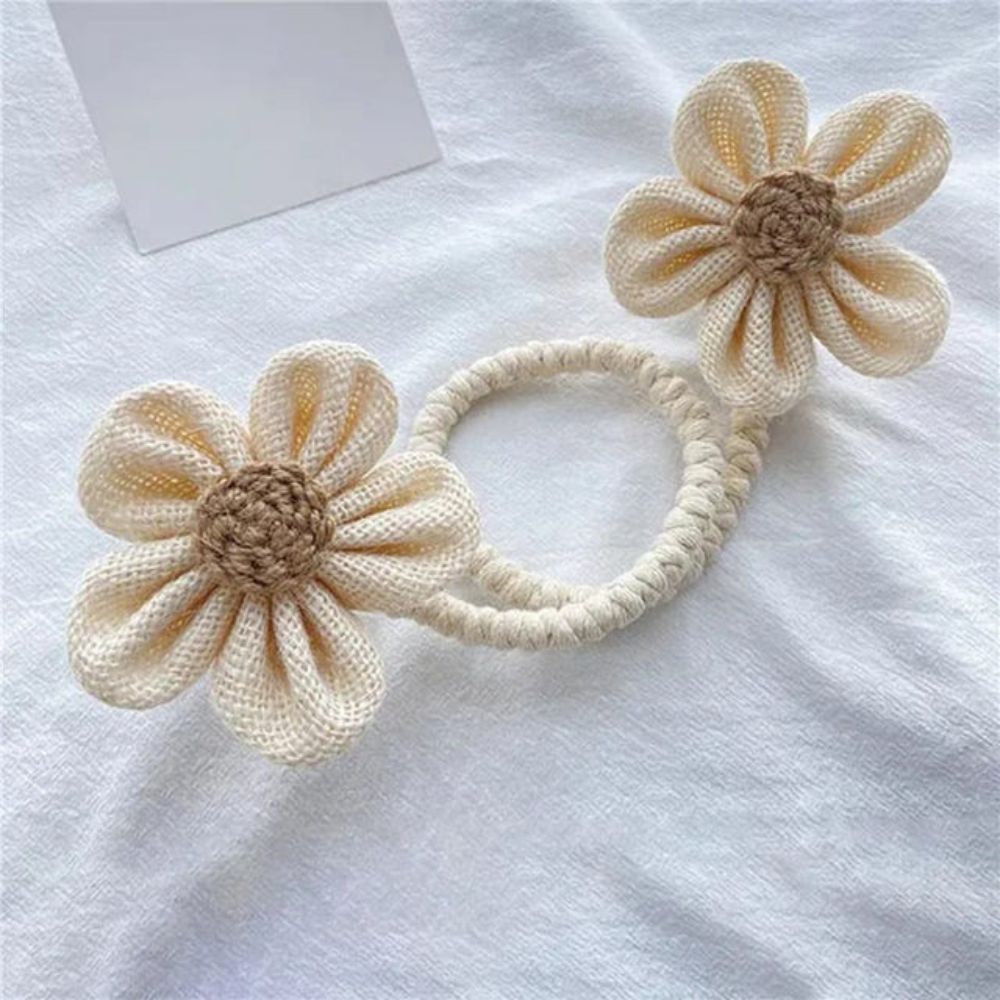 Skorter | Floral Hemp Curtain Tie Back | 2Pcs Set