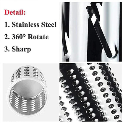 skorter | 3 In 1 Rotating Cheese Grater Vegetable Cutter