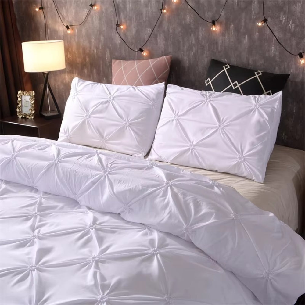 Skorter | Airweave Pintuck | 3pcs Duvet Cover Set