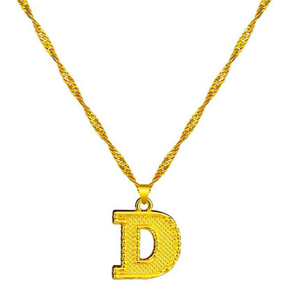 Skorter | 18K gold-plated initial letter necklace