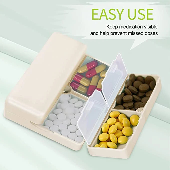 Skorter | 7 Compartments Portable Medication Organizer