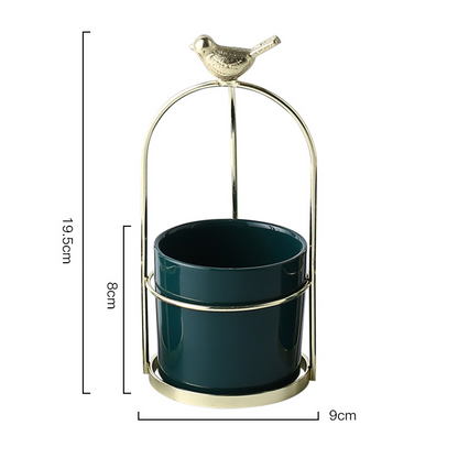 Skorter | Flower plant pots with bird design for stylish decoration