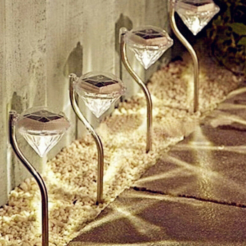 Skorter | Solar Garden Light in Diamond Shape – LED Lamps for Outdoor Decoration and Lighting