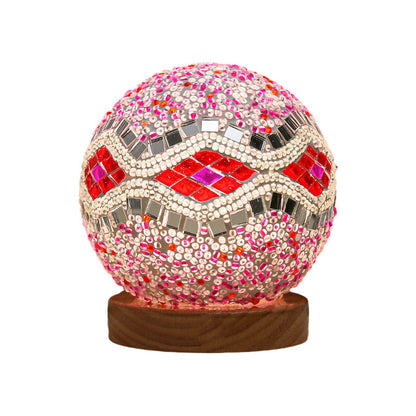 Skorter | Spherical LED Dimmable Glass Bohemian Baroque Table Lamp