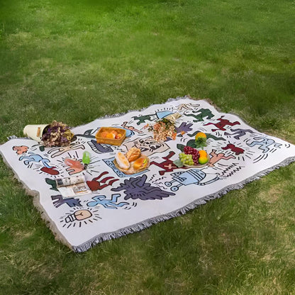 Skorter | Bold Expressions Tassel Blanket