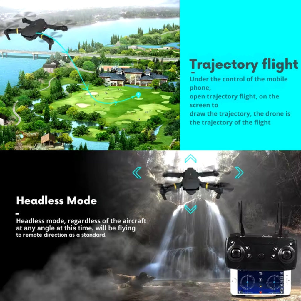 Skorter | High-Performance Black Bird 4K Drone with Camera | Lightweight & Foldable for Ultimate Portability and Quality