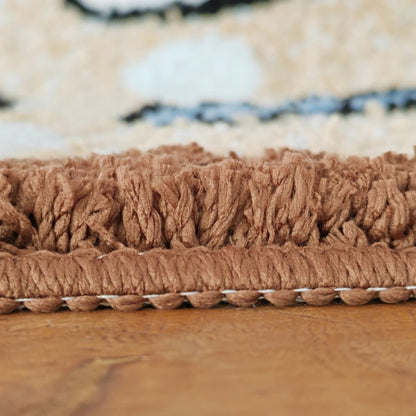 Skorter | Fluffy Semicircle Non-Slip Bath Mat