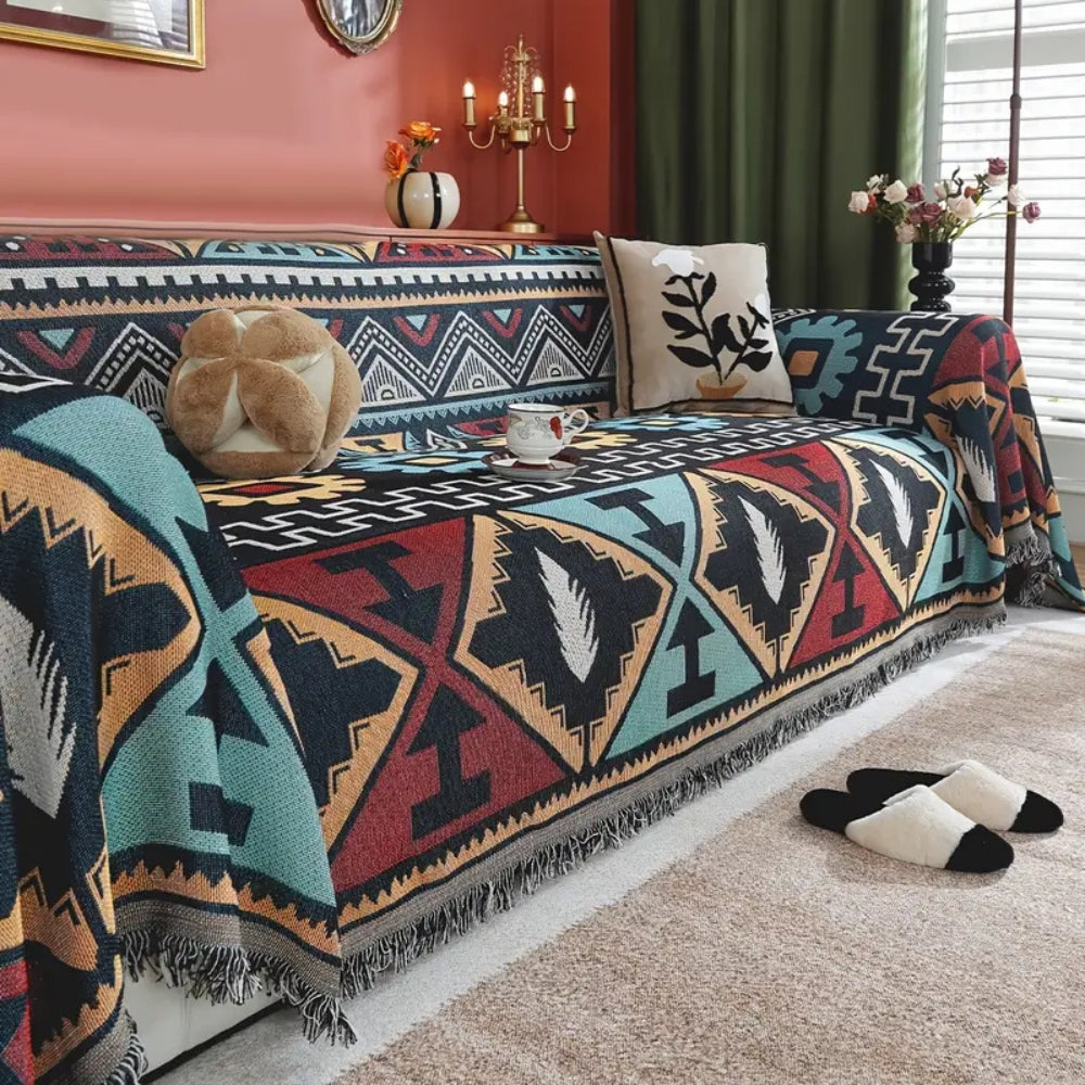 Skorter | Aztec Geometric Pattern Sofa Cover