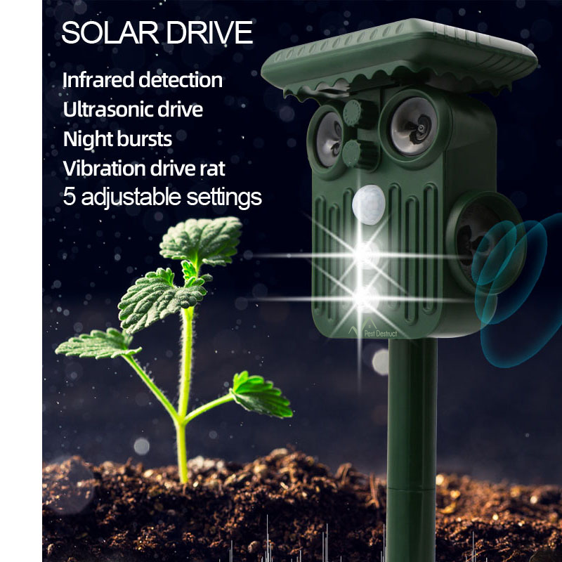 Skorter | Ultrasonic Solar Deer Repeller | 5 Adjustable Modes. Waterproof & Eco-Friendly for Home Gardens and Yards