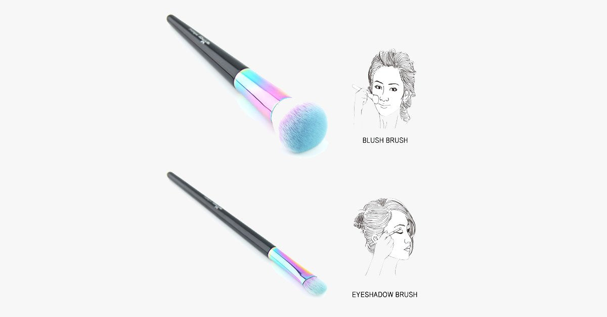 Skorter | Black Mermaid Rainbow Feather Set