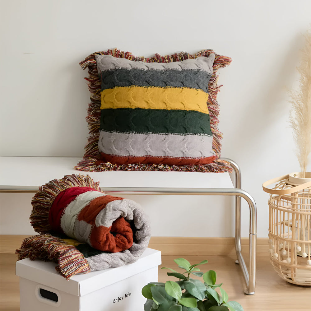 Skorter | Colorful Radiance Knit Cushion