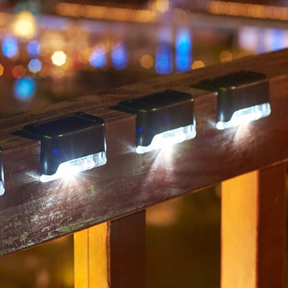 Skorter | Self-Adhesive Solar Outdoor Lights – Waterproof Wall-Mounted LED Step Lamps for Gardens, Patios & Pathways