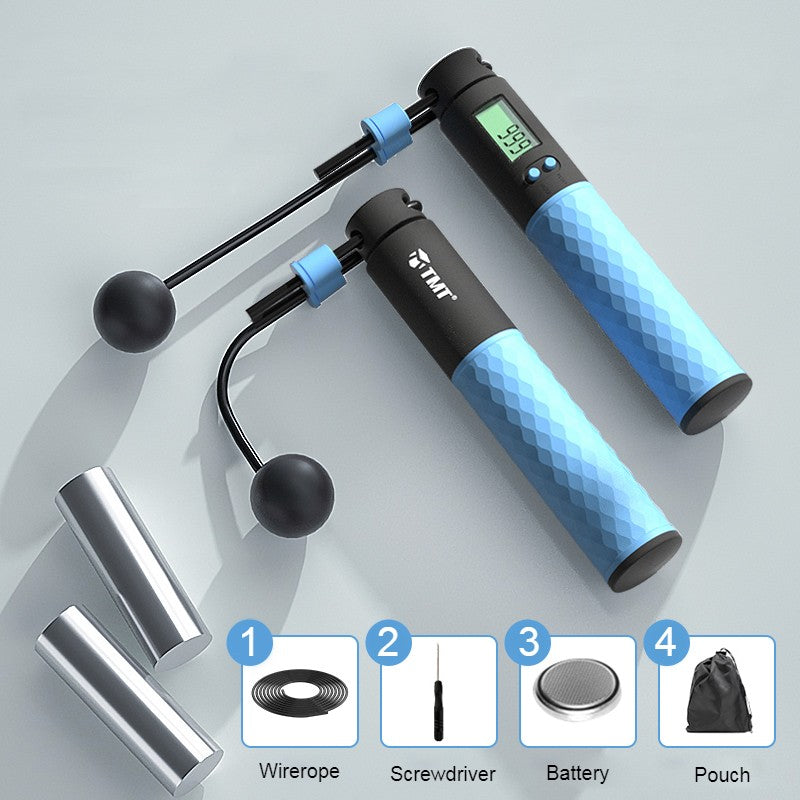 Skorter | 2-in-1 Weighted Smart Digital Jump Rope with Dual-rope Configuration, for Easy Full-body Workout
