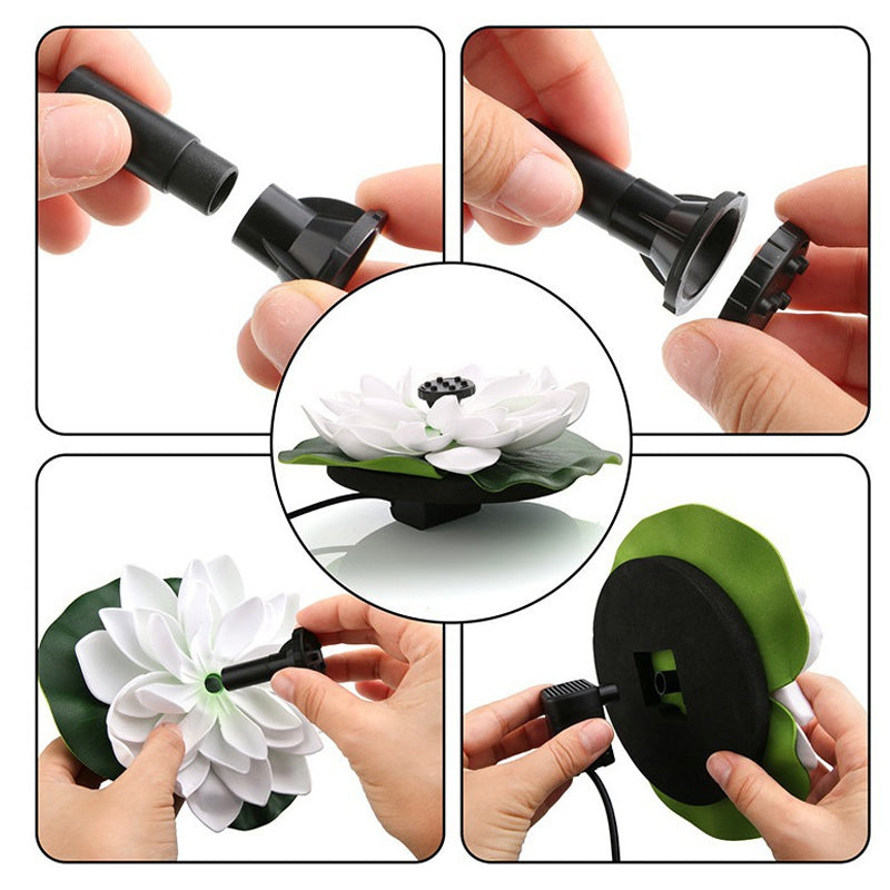 Skorter | Lotus-shaped solar fountain pond decoration