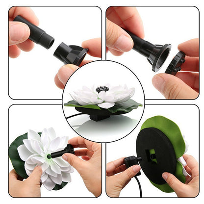 Skorter | Lotus-shaped solar fountain pond decoration