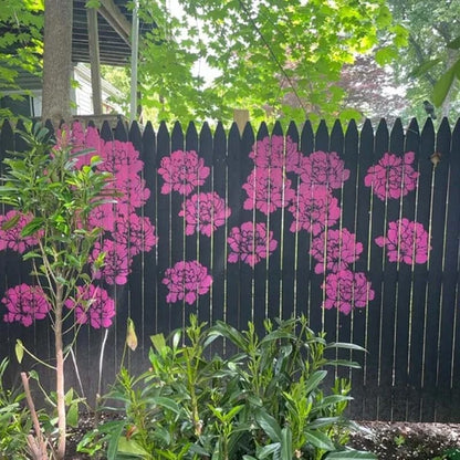 Skorter | DIY Decoration - Garden Fence Large Flower Drawing Templates