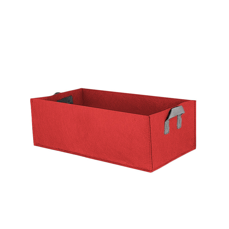 Skorter | Foldable storage box made of felt for plants with handles