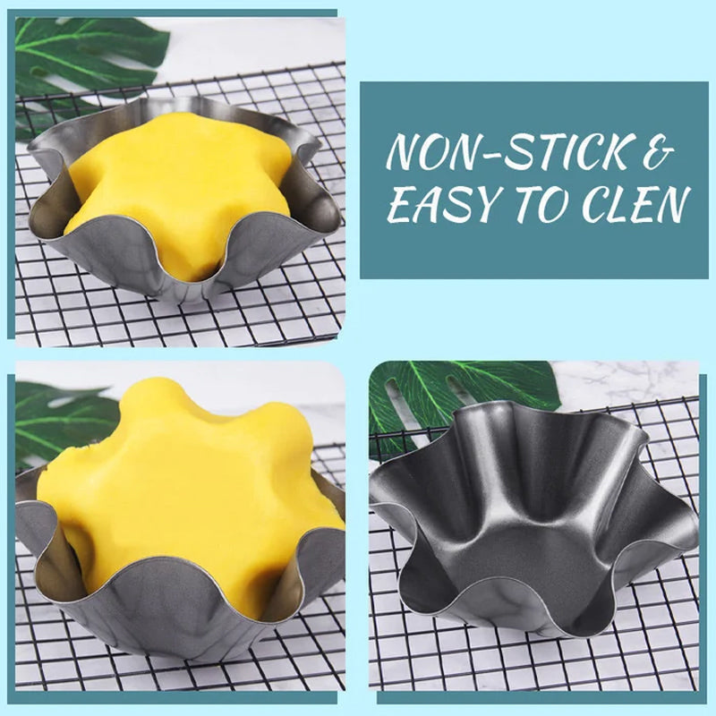 skorter | Flower petal shaped carbon steel backing bowl