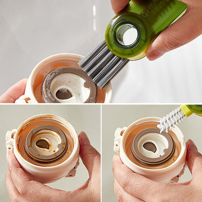 skorter | 3 In 1 Cleaning Brush Multi-Function Bottle Gap Cleaner Brush