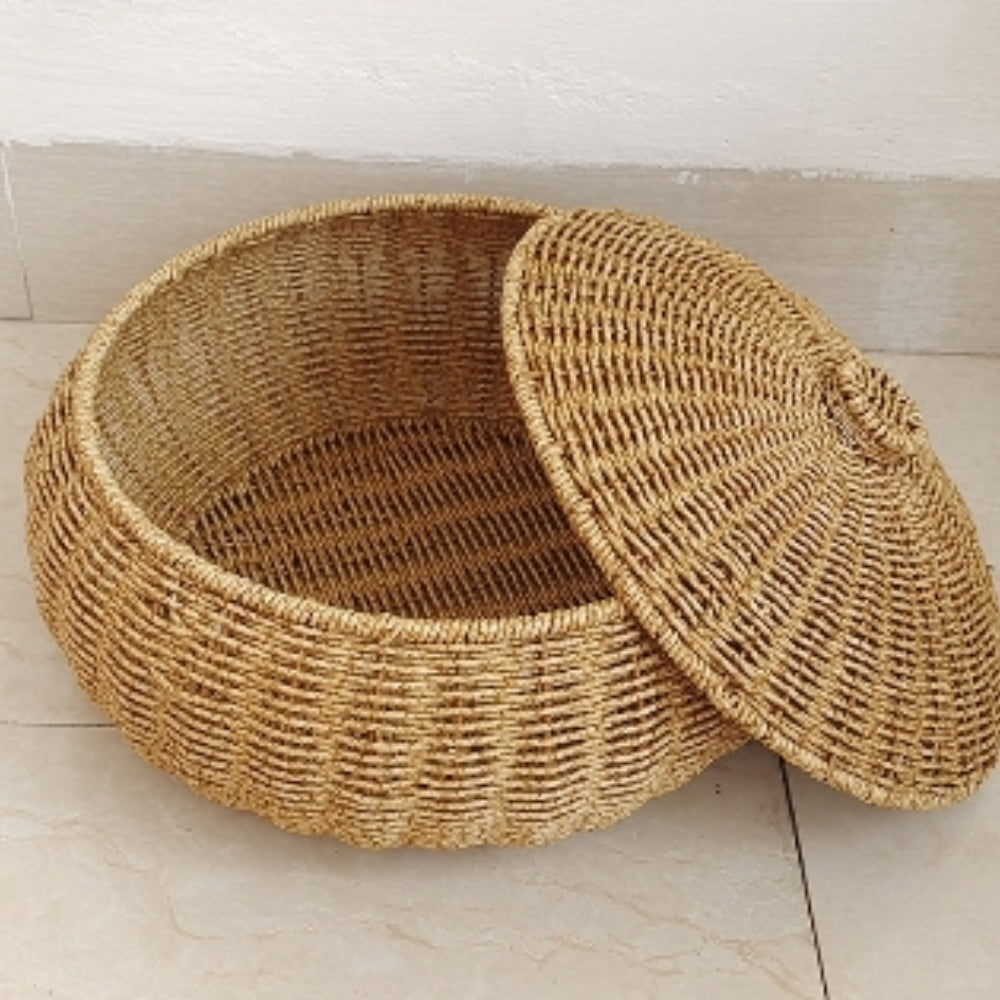 Skorter | Dome-Shaped Knitted Rattan Basket with Lid