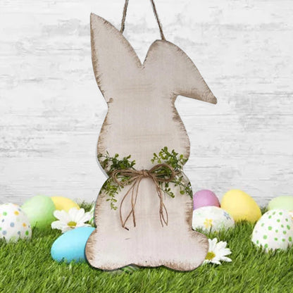 skorter | Easter Bunny Wood Door Hanging Decor