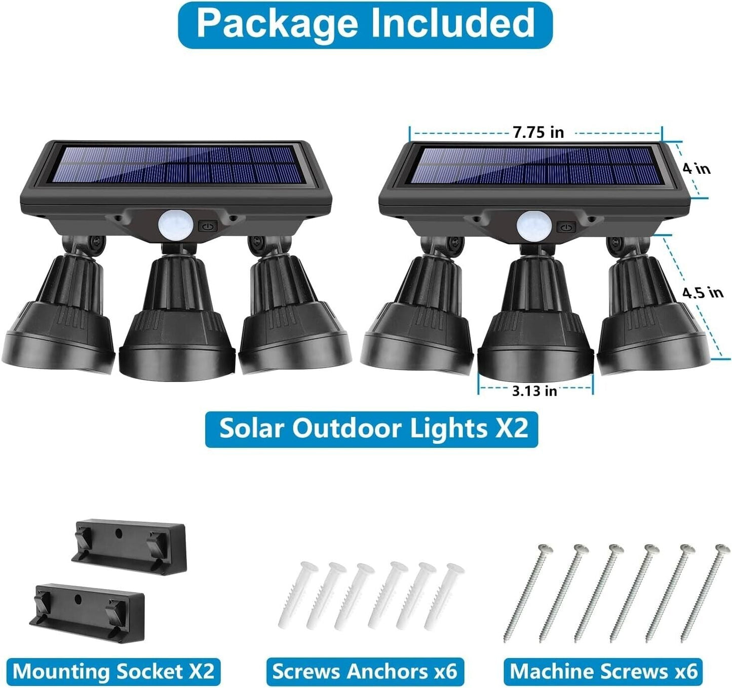 Skorter | Solar Outdoor Security Floodlight with Motion Sensor