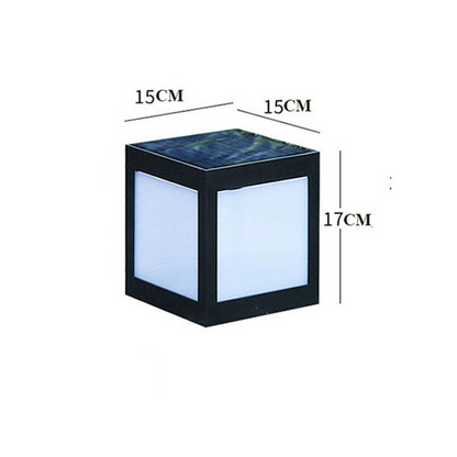 Skorter | Solar LED garden lantern in square design – decorative outdoor lighting for paths and terrace
