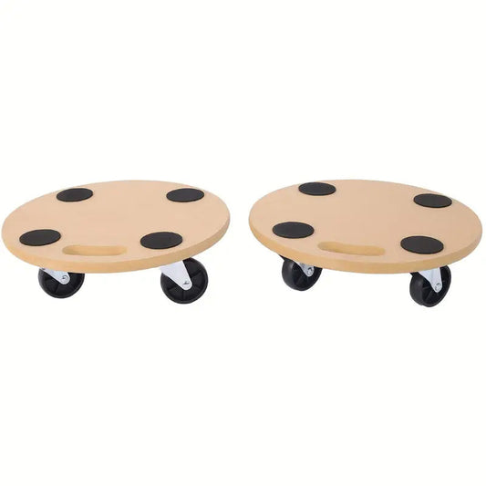 Skorter | 2-Piece: Furniture Moving Dolly Heavy Wood Rolling Movers