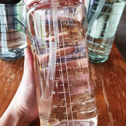 Skorter | 2L Portable Sports Water Bottle with Straw and Time Markings