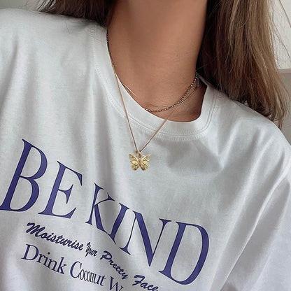 Skorter | Butterfly Initial "A" Necklace