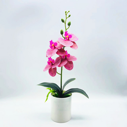 Skorter | Artificial Orchid Flower – Decorative Artificial Plant for Living Room and Table Decoration