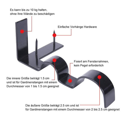 Skorter | Curtain rod brackets 2 pieces