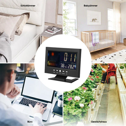 Skorter | LED Alarm Clock with Temperature and Humidity Monitoring