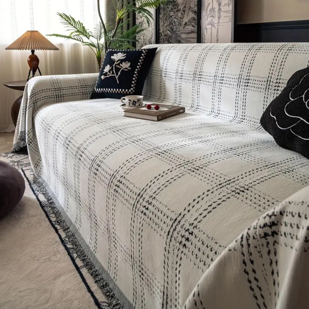 Skorter | Chesterfield Plaid Sofa Cover