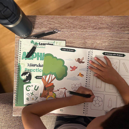 Skorter | Cursive Practice Sentence Reusable Exercise Notebooks for Children