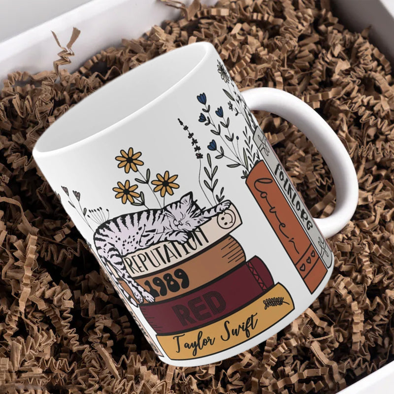 skorter | Floral Music Album Swiftea Mug