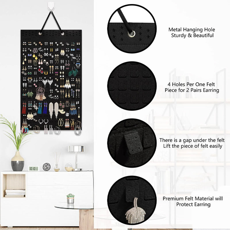 skorter | Felt Hanging Jewelry Organizer
